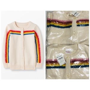 NWT Hanna Andersson Rainbow Shimmer Cardigan, 120